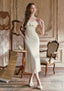 Cream Letter Dress