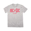 AC/DC "Est. 1973" Logo Graphic Tee in Grey Heather