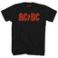 AC/DC "Back in Black" & Logo Graphic Cotton Tee black and red