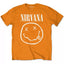 Nirvana Classic Smiley Logo Tee orange