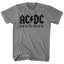 AC/DC "Back in Black" Graphic Tee in Heather Grey