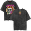 Metallica Floral Skull Graphic Vintage-Wash T-Shirt