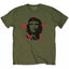 Che Guevara "Red Star Silhouette" Graphic Tee in Olive