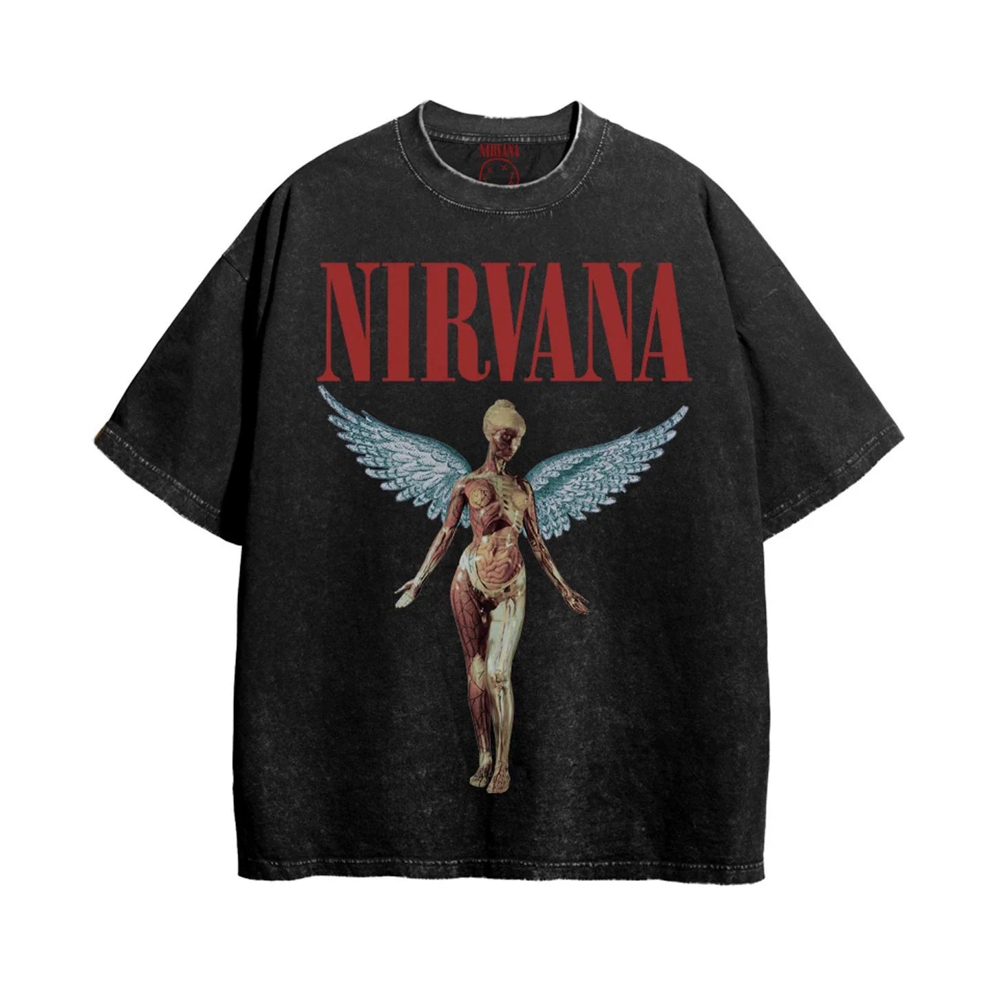 Nirvana "In Utero" Blue-Winged Graphic Tee