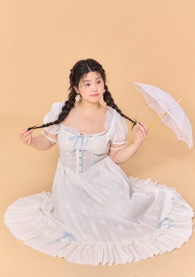 Curve & Plus Dear White Pages Dress Hover Image