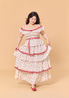 Curve & Plus Red Hood Maiden Dress