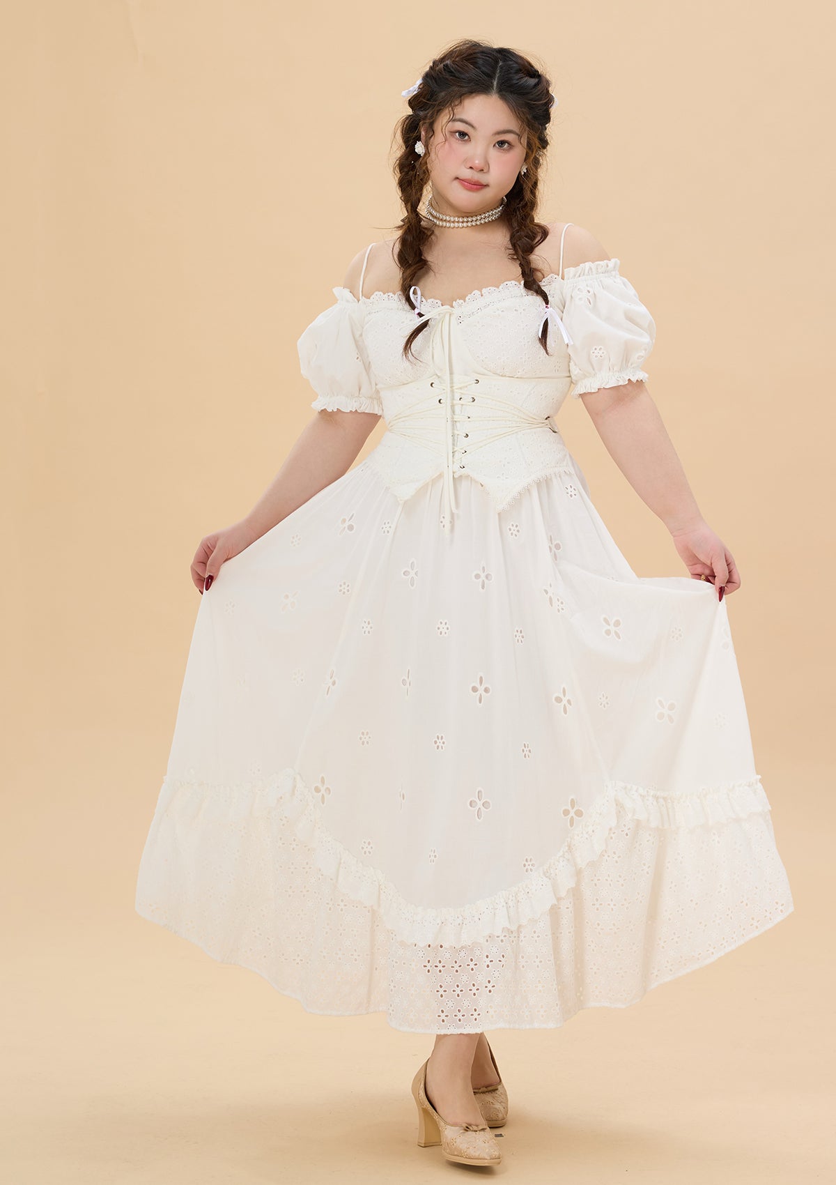 Curve & Plus "I Flipped" Corset Dress