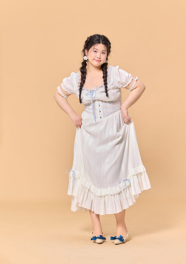 Curve & Plus Dear White Pages Dress Main Image