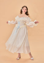 Curve & Plus Blue Hydrangea Corset Dress