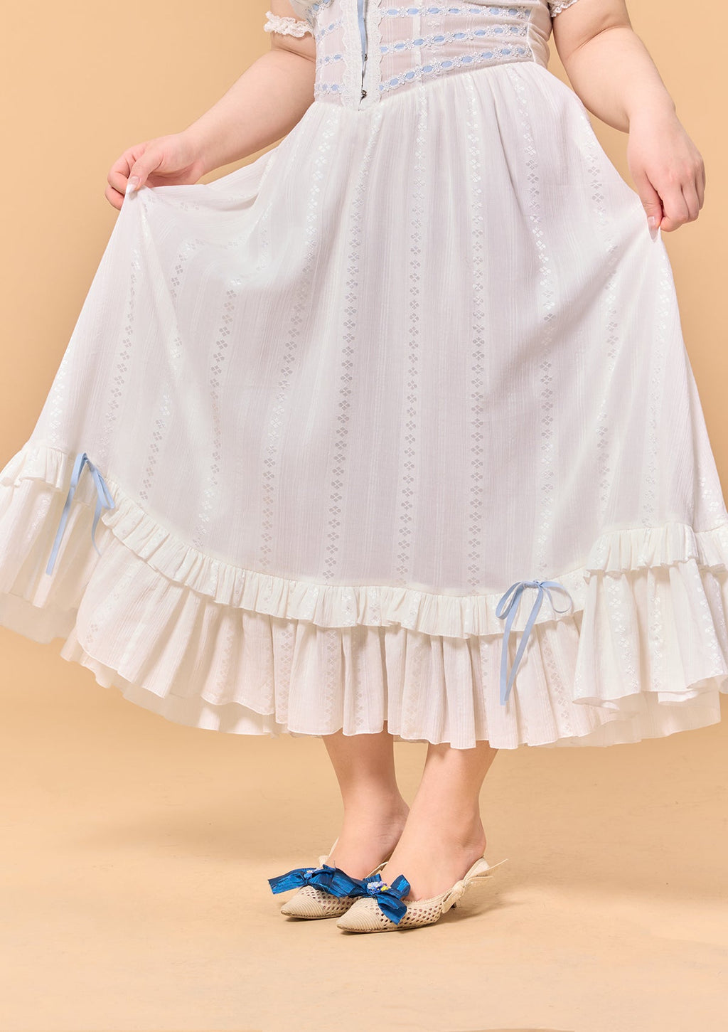 Curve & Plus Dear White Pages Dress