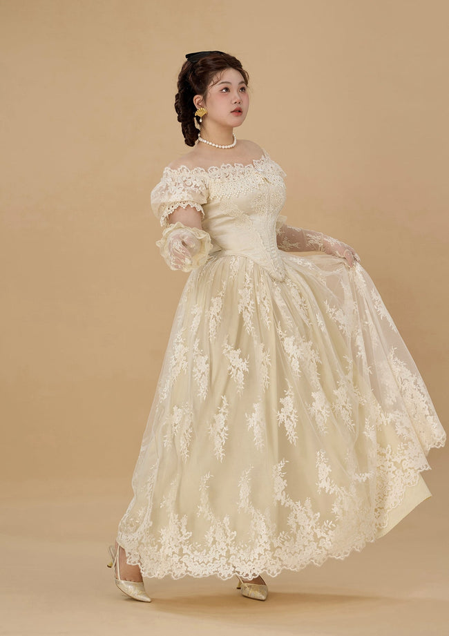 Curve & Plus The Tear of Blossom and Candle Corset Dress Main Image