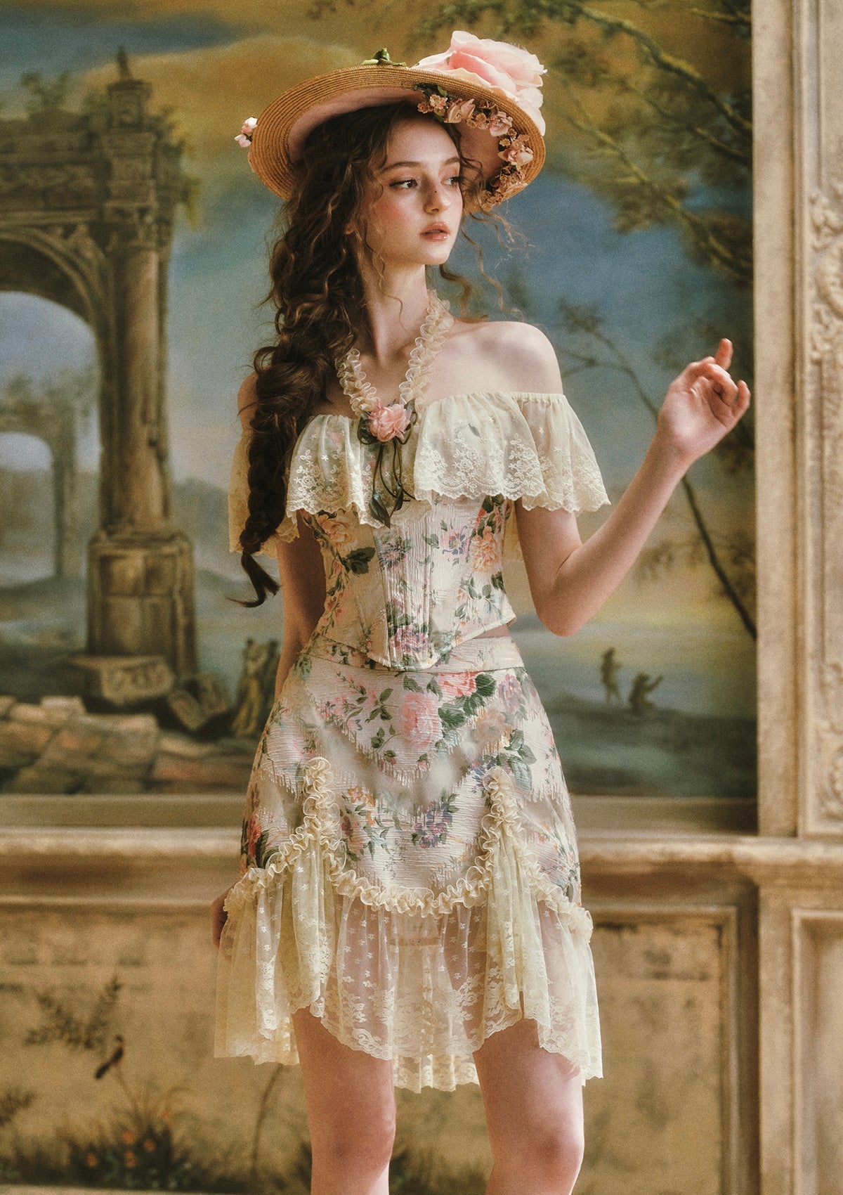 Versailles Rose Skirt