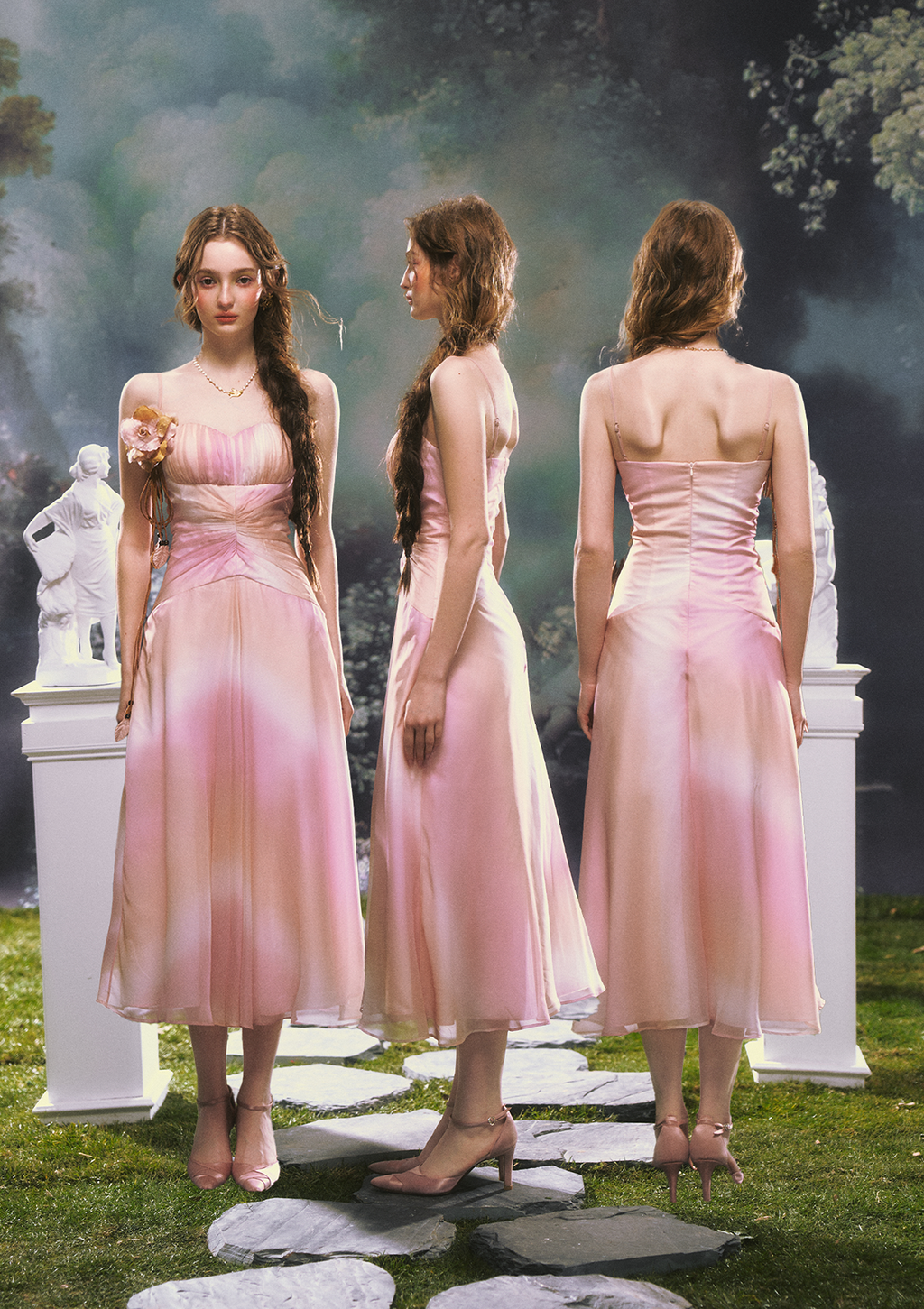 Pink Clouds of Sakura Dress