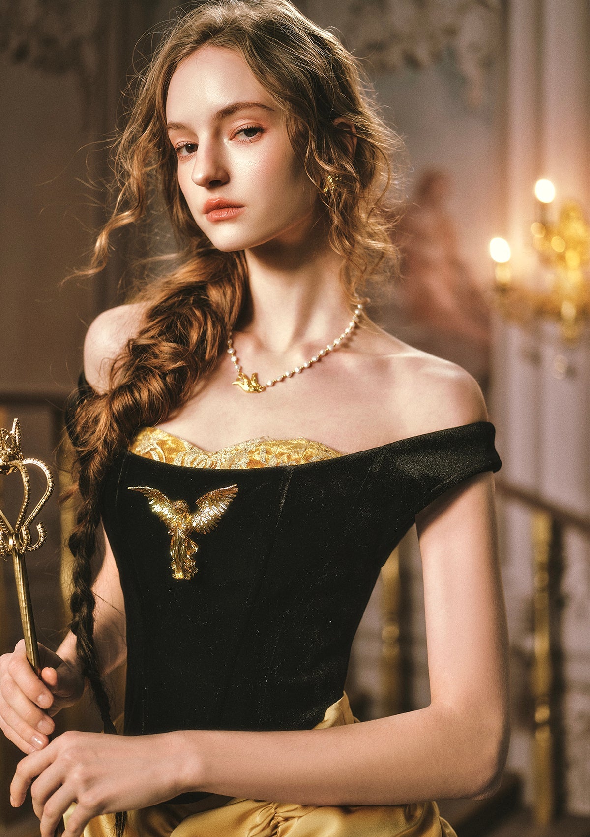 Golden Eagle Goddess Corset