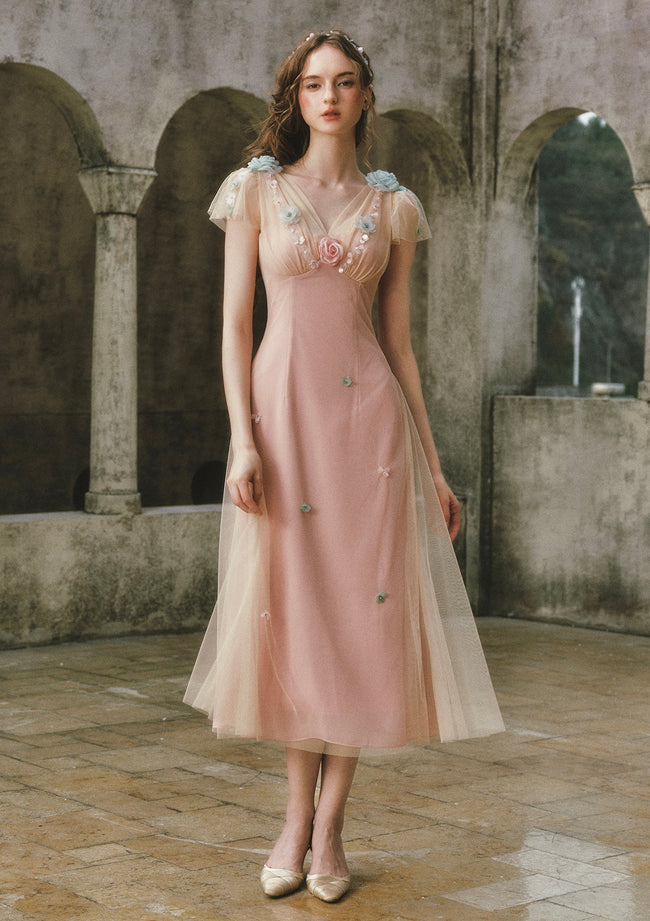 Wind Perched Rose Quartz Dress Hover Image