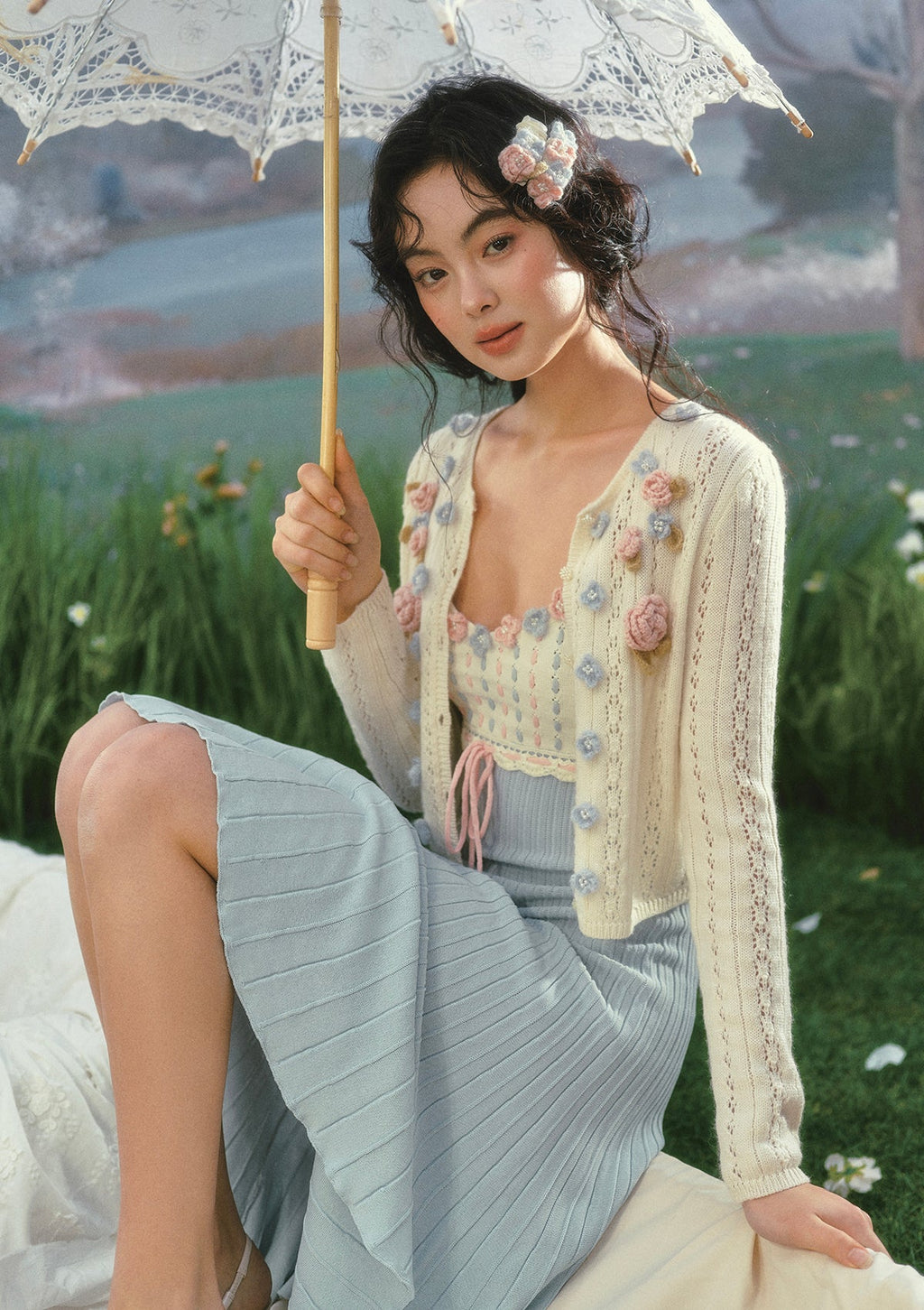 Rose Tide Knit Dress