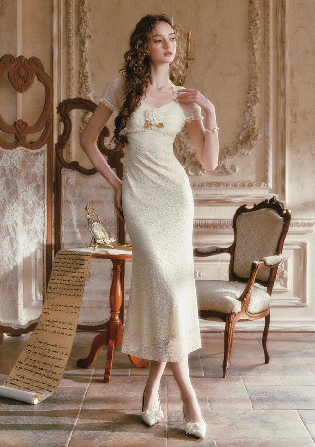Cream Letter Dress Hover Image