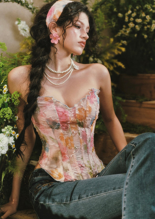 Blazing Sunset Cloud Corset Hover Image