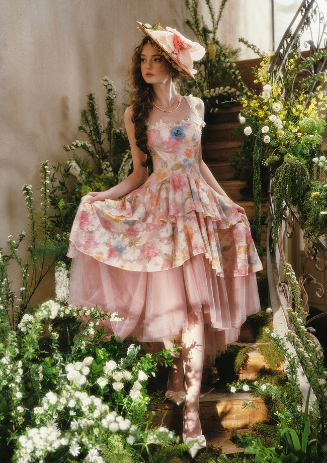 Blazing Cloud Blossom Corset Dress Hover Image