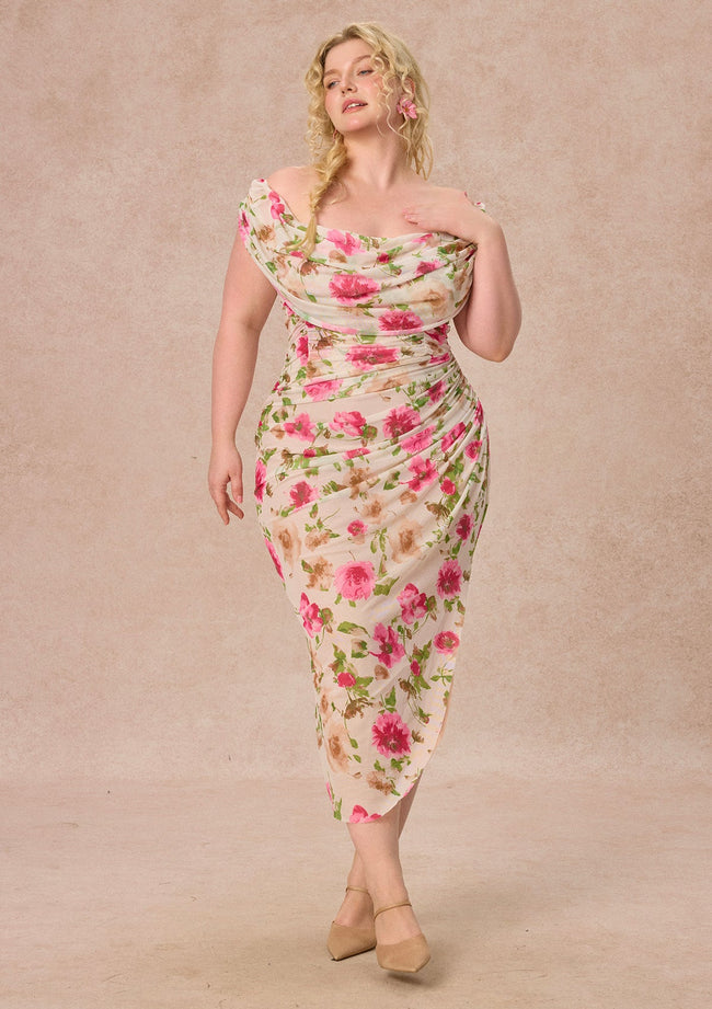 Curve&Plus Clear Spring Dawn Dress（Long） Hover Image