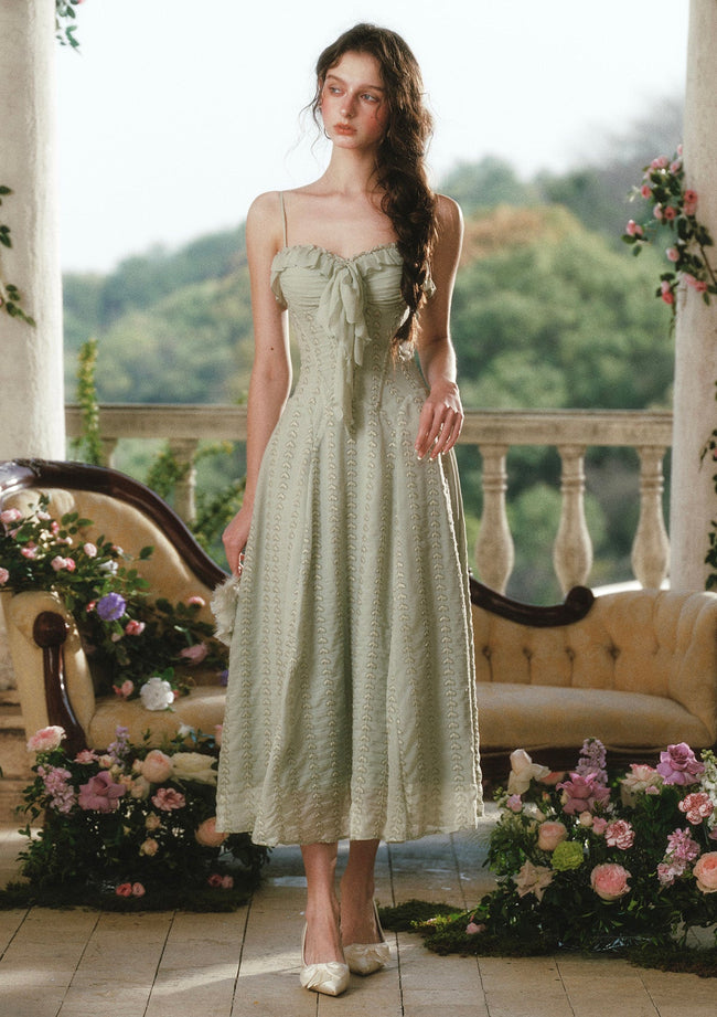 Green Bud Fairy Corset Dress Hover Image
