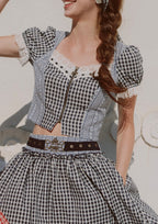 Cottage Girl Diary Navy Top