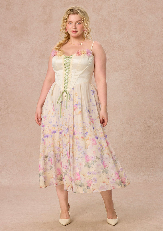 Curve&Plus Bloom Overture Corset Dress （Long） Hover Image