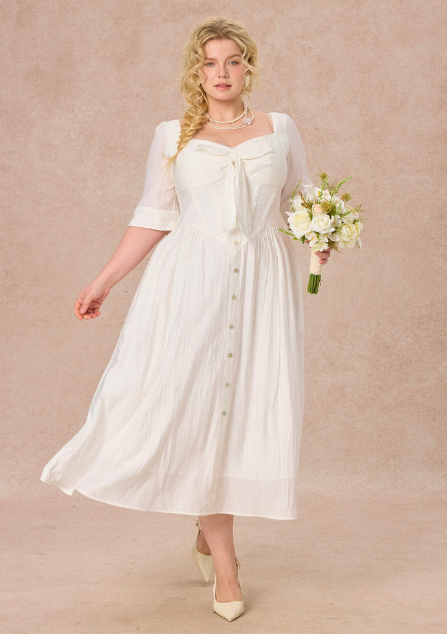 Curve&Plus Bow Ode Dress Hover Image