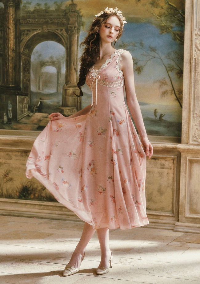 Old Rose Letter Dress Hover Image