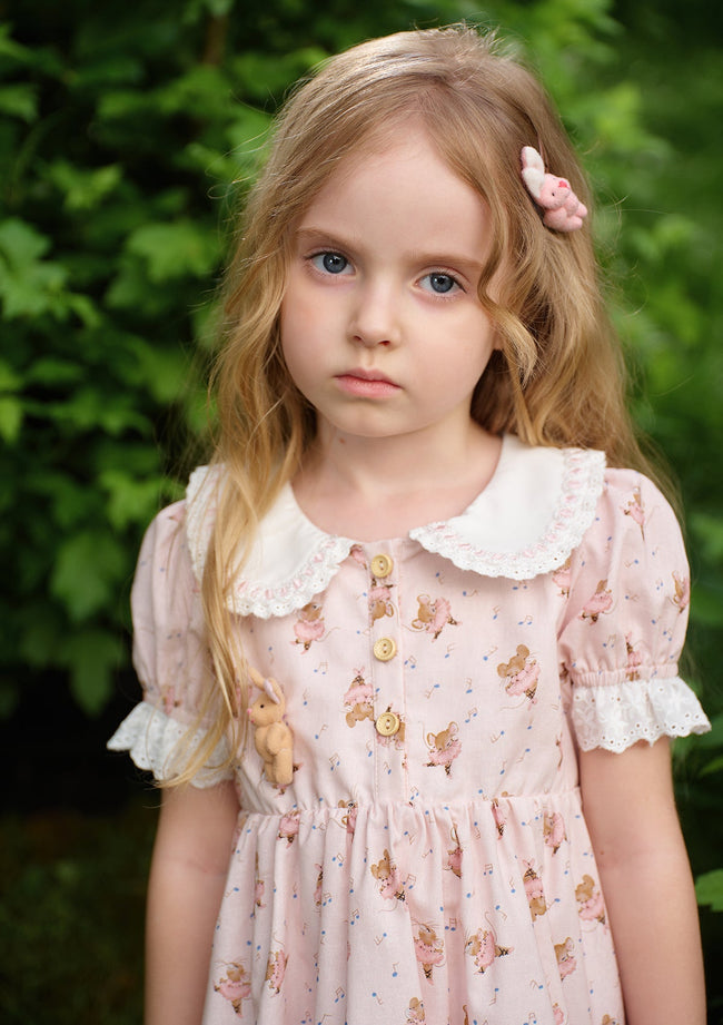 Toddler Girl Ballet Mouse Party Dress Hover Image