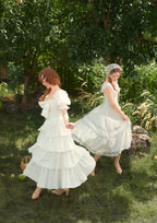 "Pure White" Garnet Corset Dress