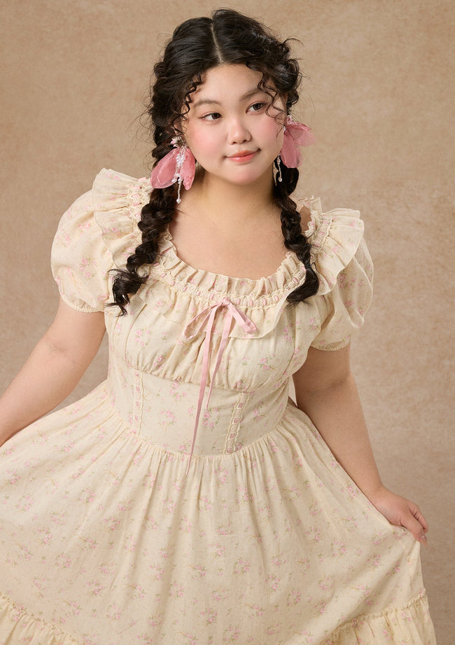 Curve&Plus Flower&Poetry Corset Dress Main Image