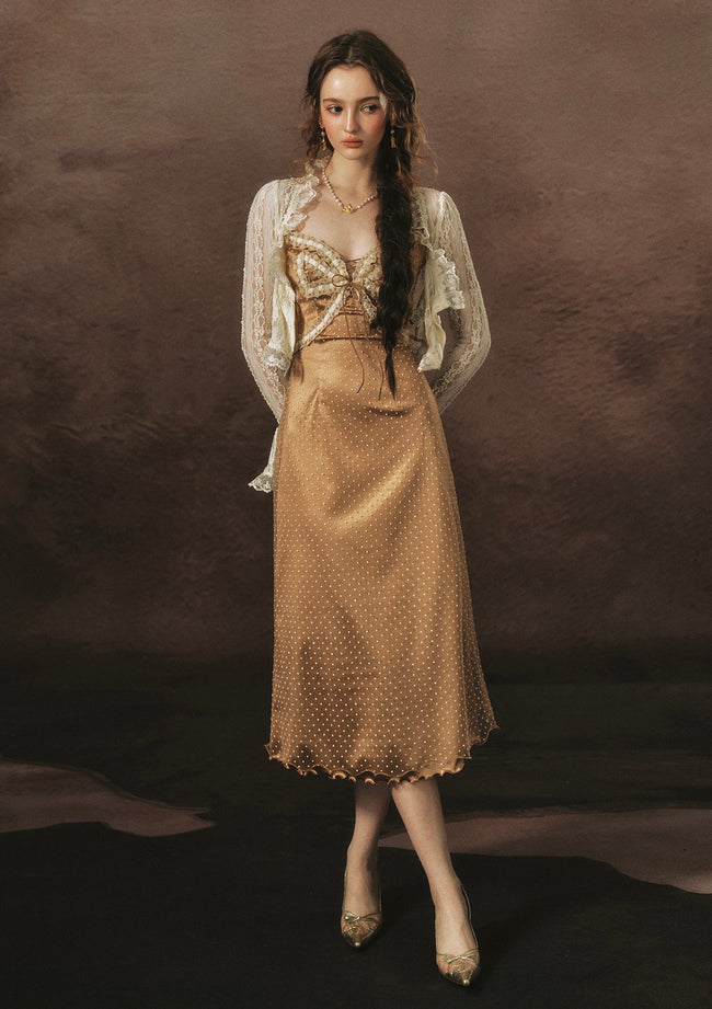 Candlelight Golden Butterfly Dress Hover Image