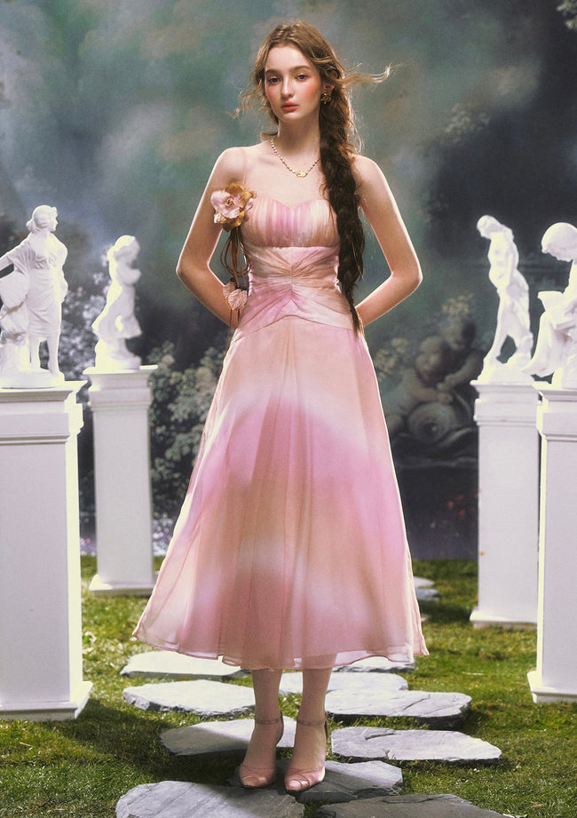 Pink Clouds of Sakura Dress Hover Image