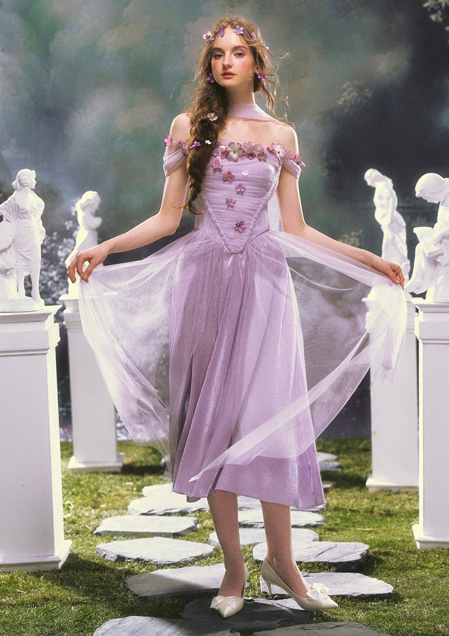 Ode to Purple Iris Dress Hover Image