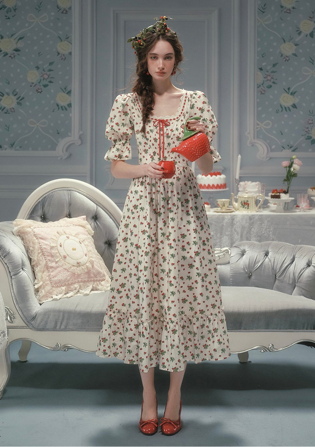 Wild Strawberry Paradise  Dress Hover Image