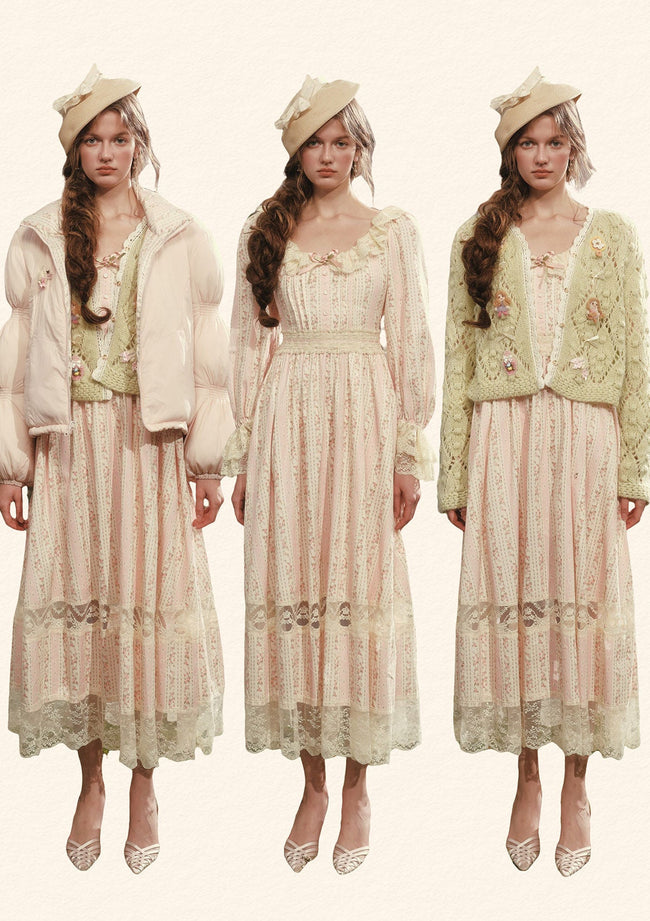 Honey Flower Notes Dress Main Image