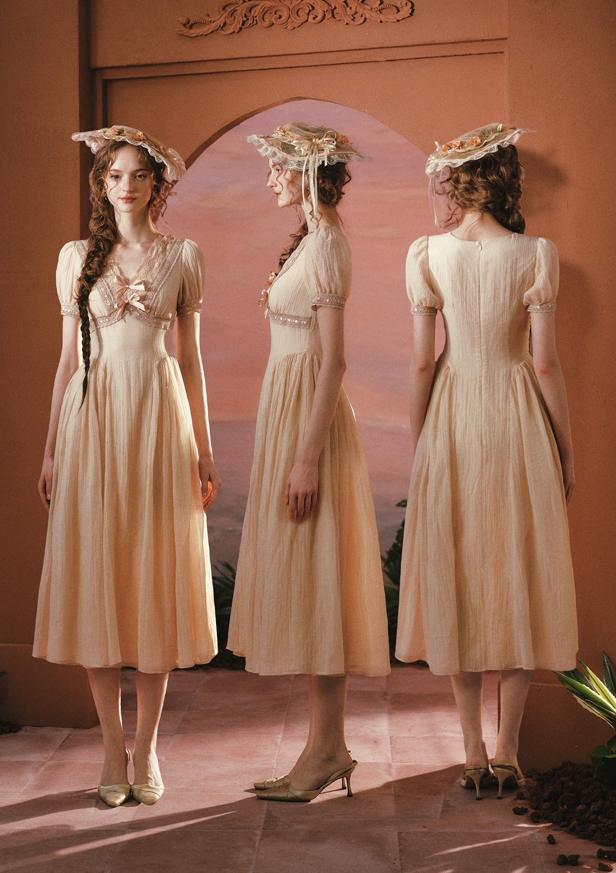 Sunset Rose Dress