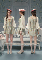 Mary's Garden Poem Corset Dress