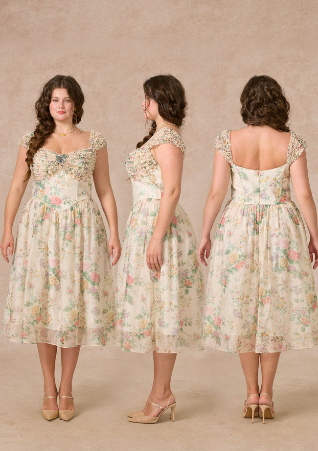 Curve&Plus Butterfly Chronicle Dress Main Image