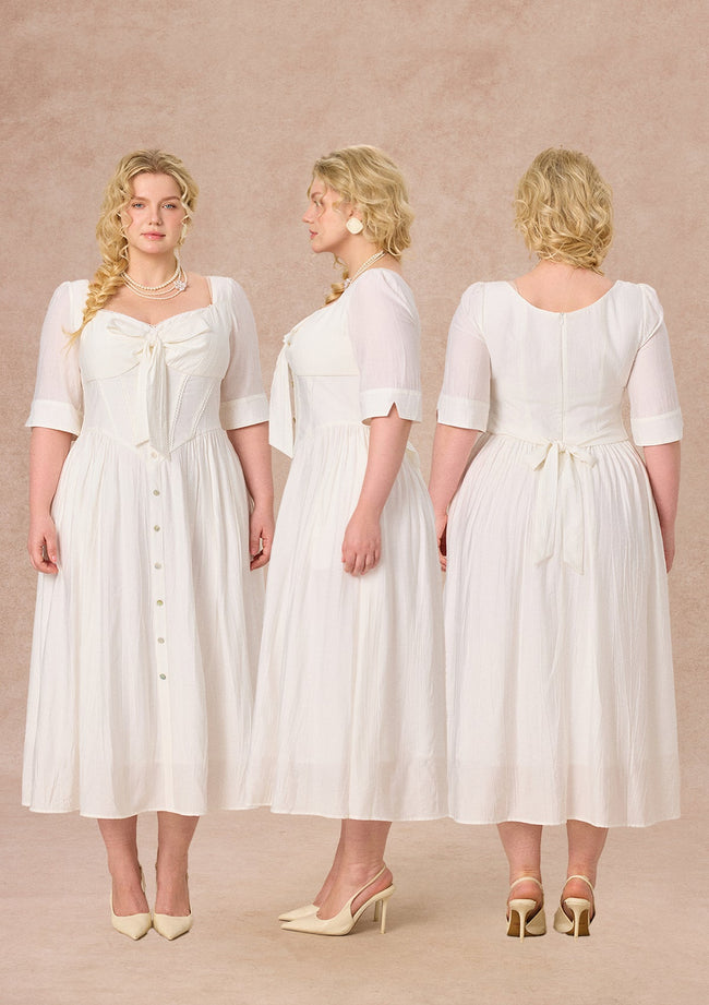 Curve&Plus Bow Ode Dress Main Image