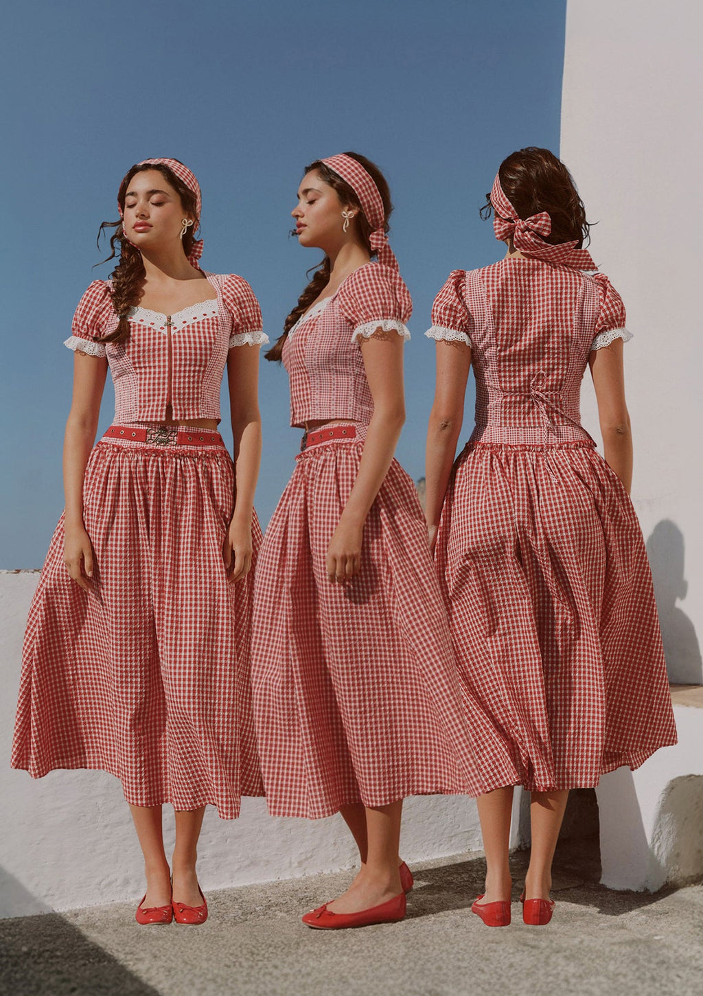 Cottage Girl Diary Red Skirt