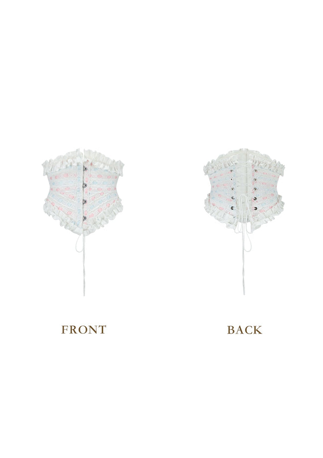 Cream Frost Shave Ice Corset Main Image