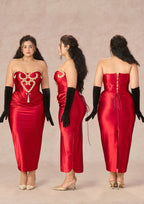 Curve&Plus Queen Heart Corset Dress