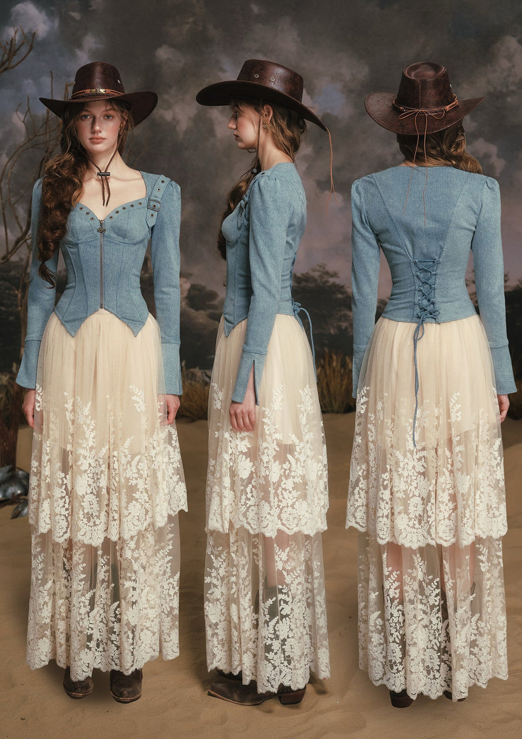 Denim Knight Corset