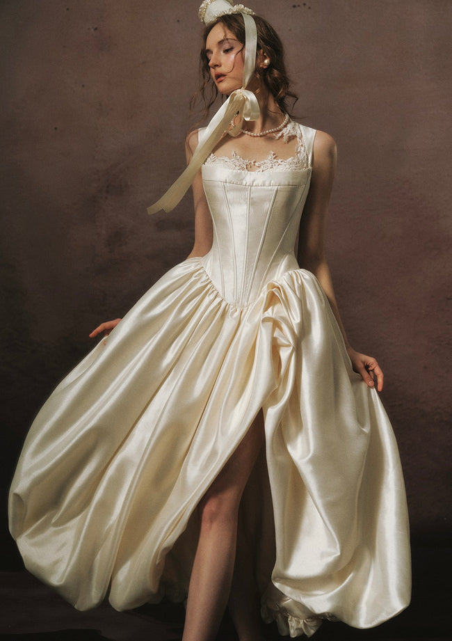 White Coronation Corset Dress Main Image