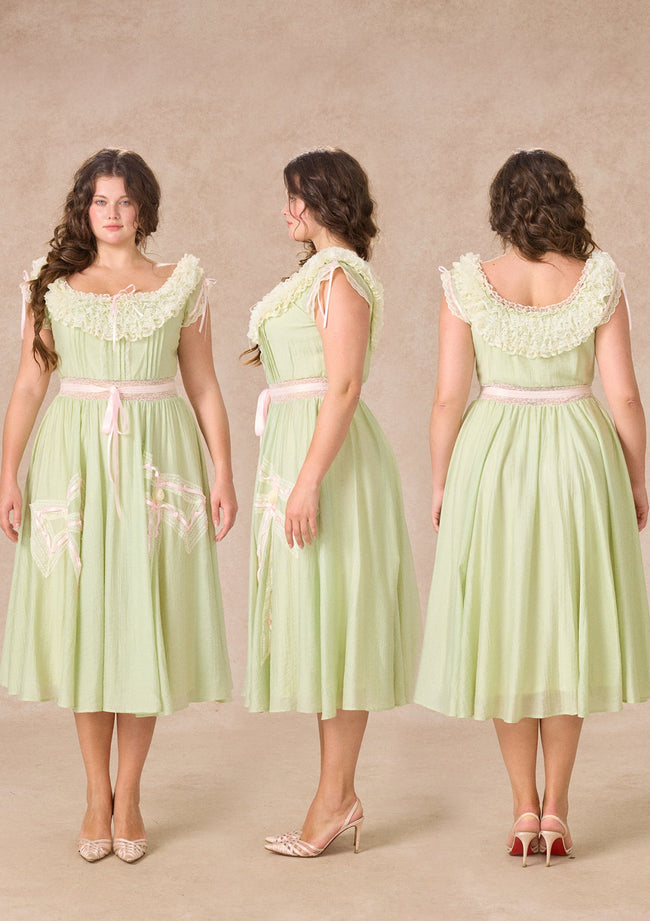 Curve&Plus Green Kite Dress Main Image