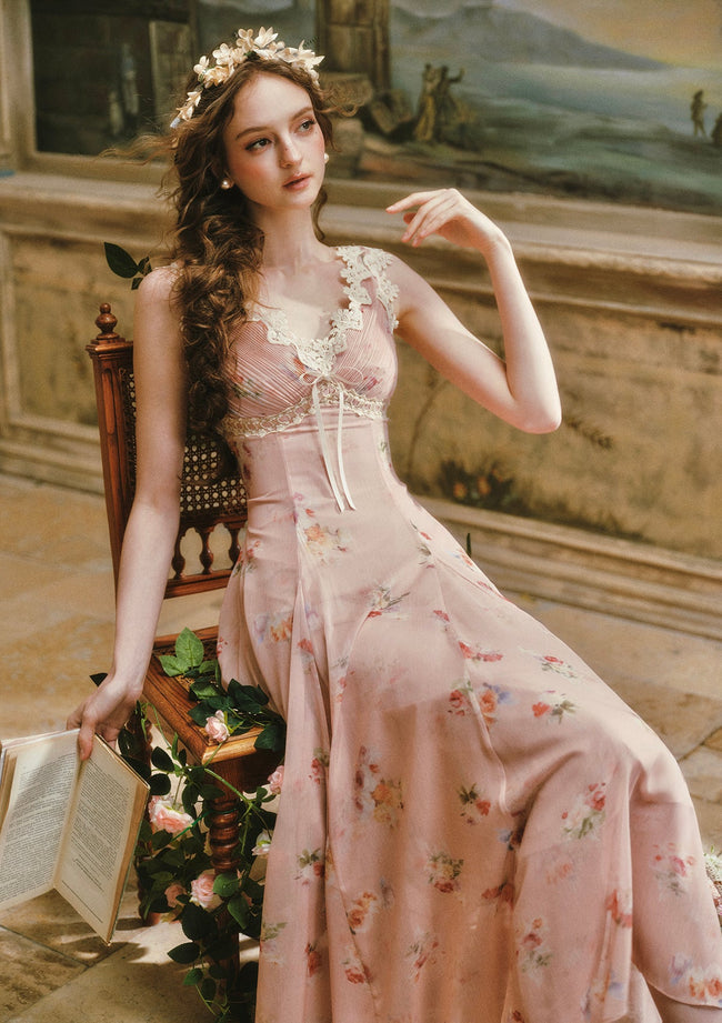 Old Rose Letter Dress Main Image