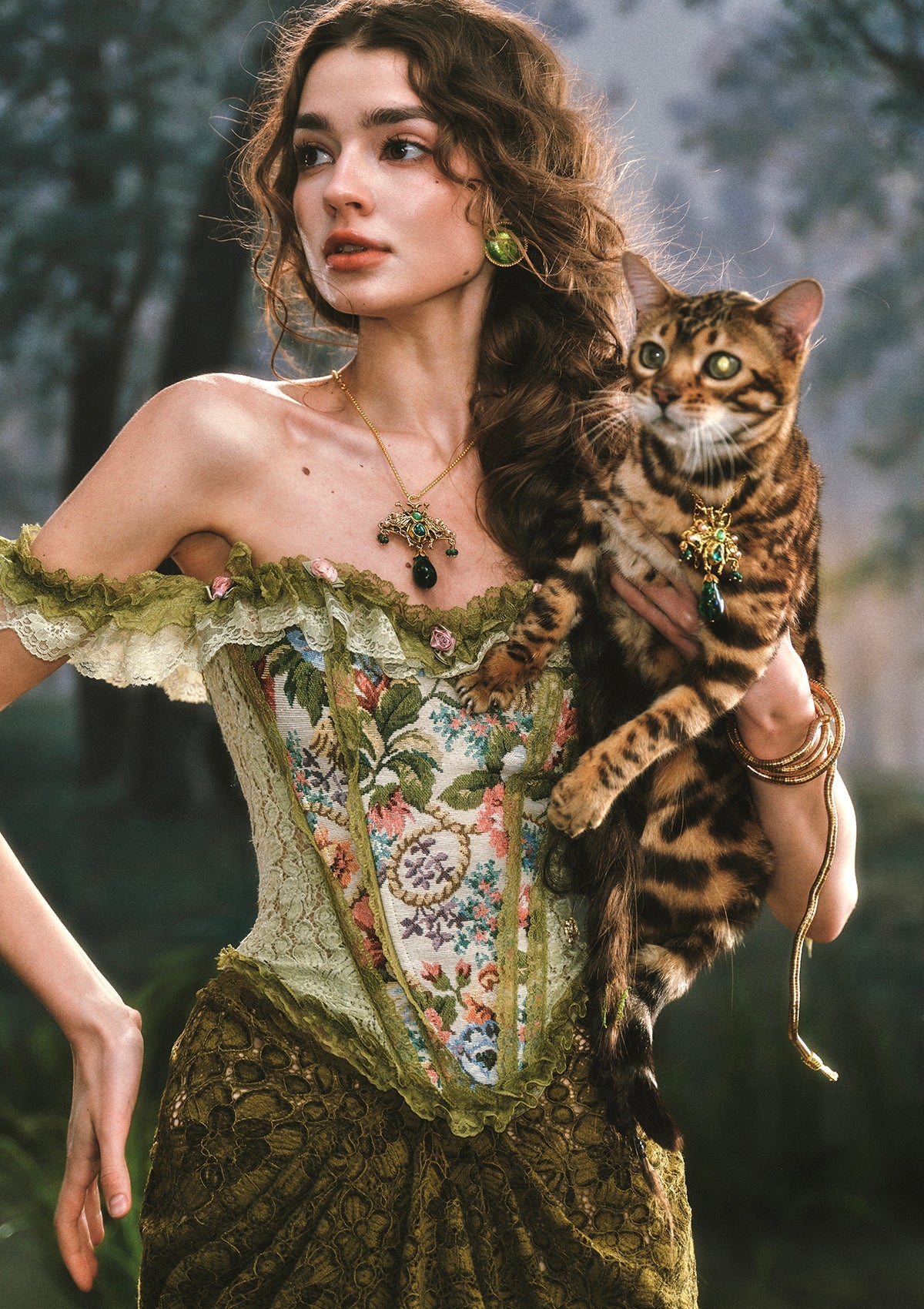Forest Elf Princess Corset