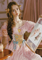 Embroidered Princess Corset Dress